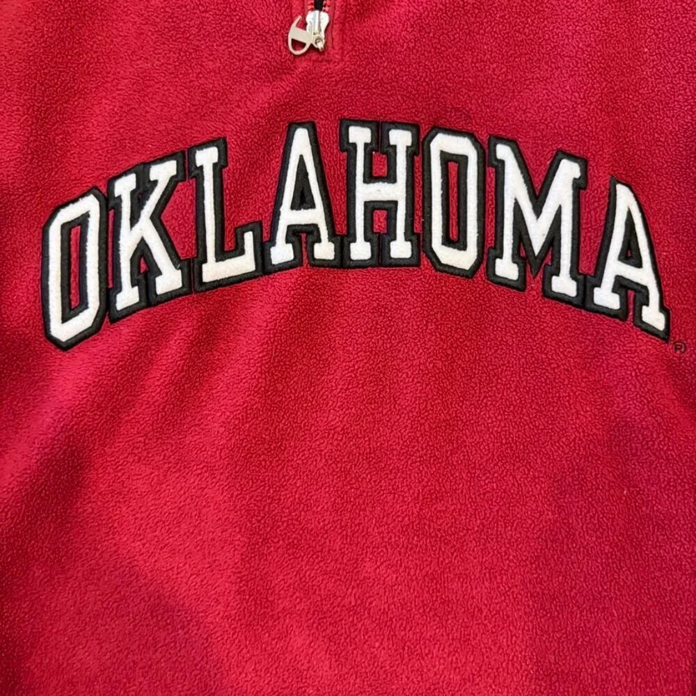Oklahoma Sooner Fleece Pullover Size XL